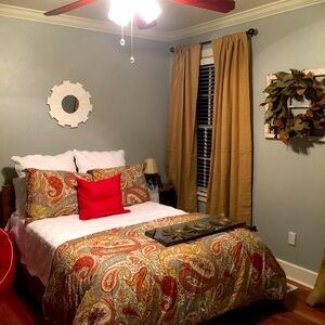 Pottery Barn full size Duvet cover and bed set.